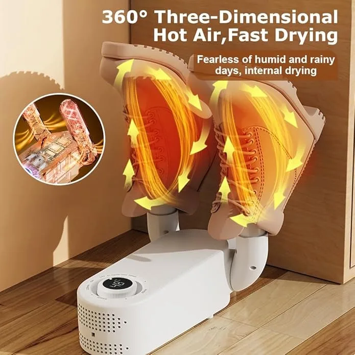 Electric Shoe Dryer- Folding Boot Dryer for Work Boots, Shoe Dryer and Deodorizer — view 3