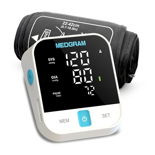 Digital Upper Arm Blood Pressure Monitor Measurement Tool Portable LCD Digital