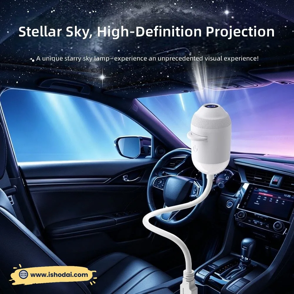 USB Starry Sky Projection Lamp Home Bedroom Night Light Romantic Milky Way Light Car Interior — view 8