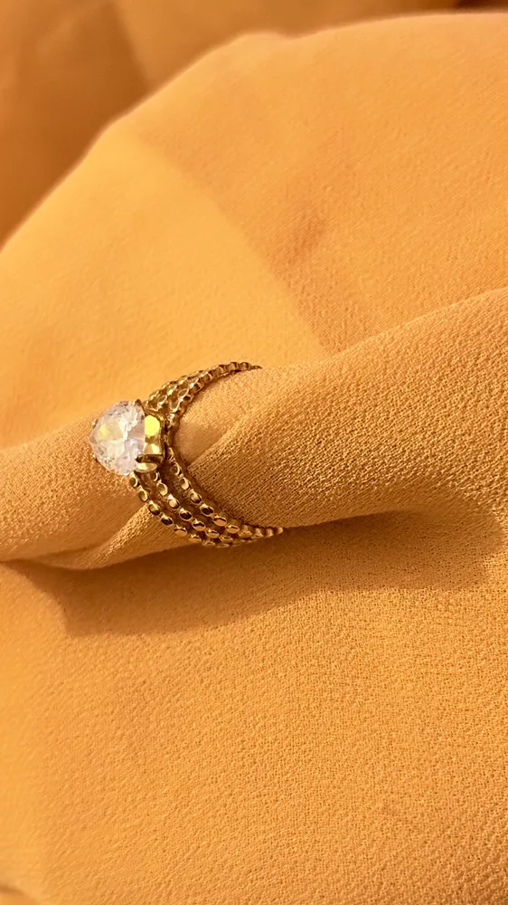 Vintage heart shape finger ring — view 4
