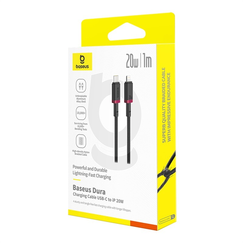 Baseus Cable For Iphone PD 20W Dura Series Fast Charging Cable Type-C to Lightning 1m