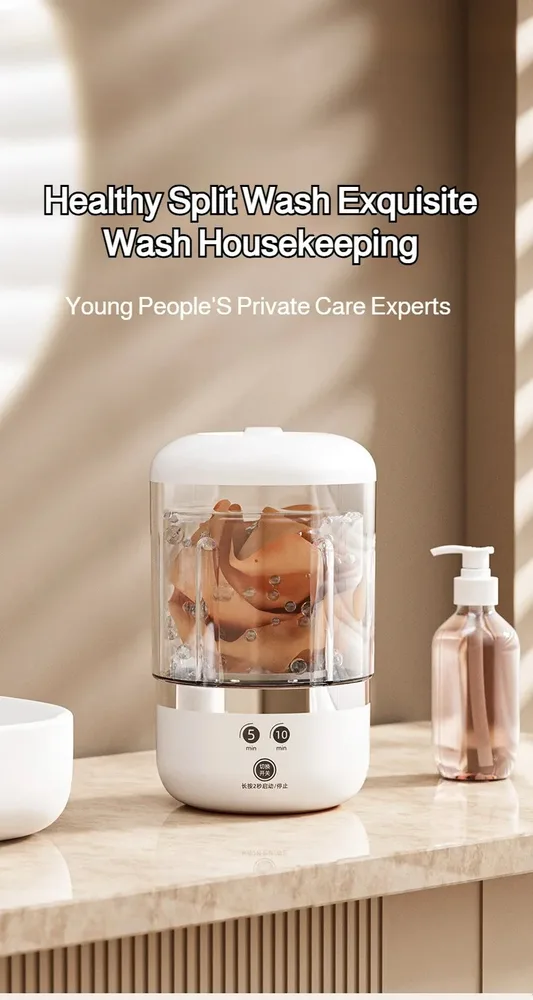 Mini Rechargeable Washing Machine Portable Automatic Travel Laundry Washer — view 22