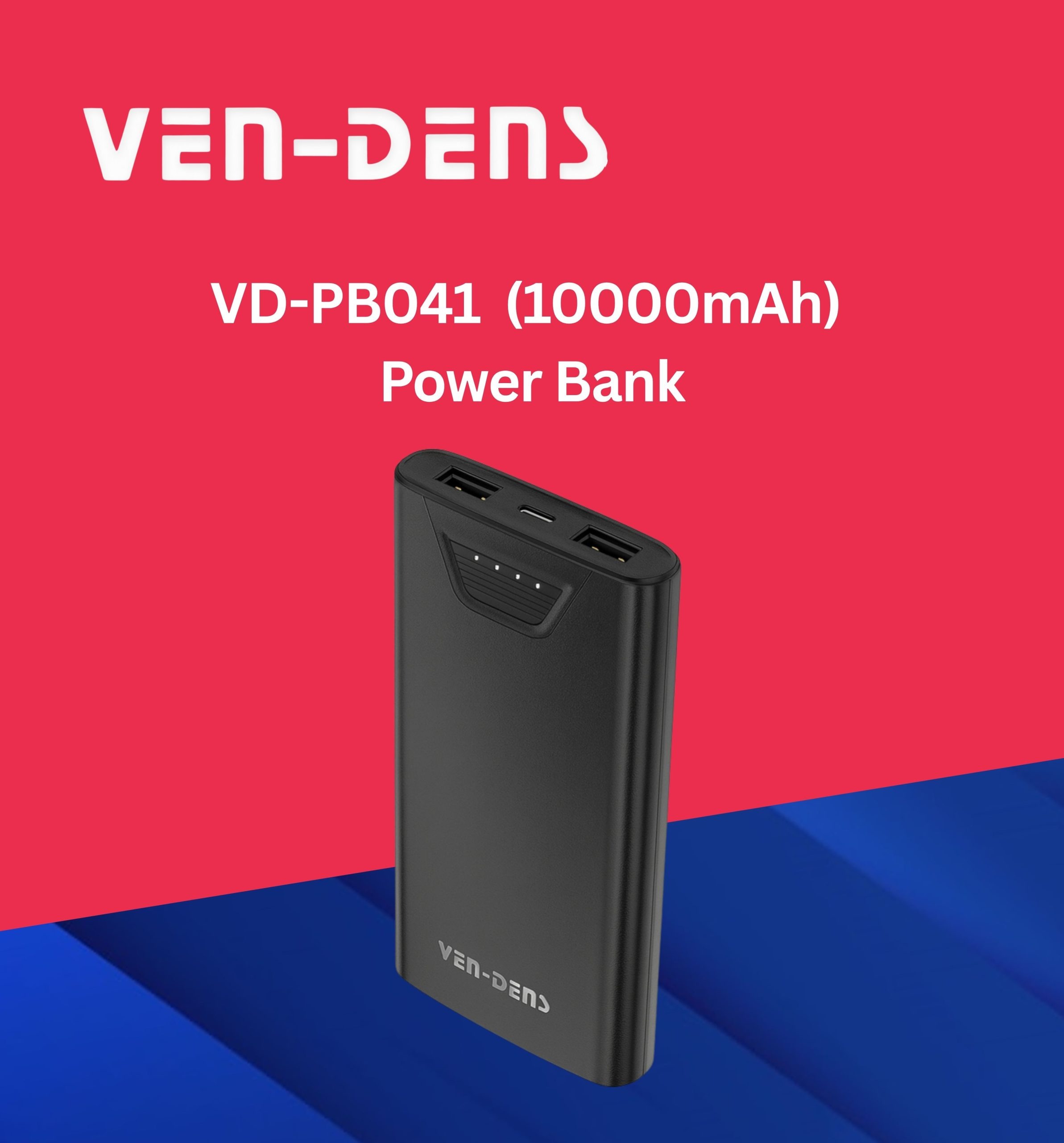 Ven-Dens 10000 mAh High-Quality Power Bank