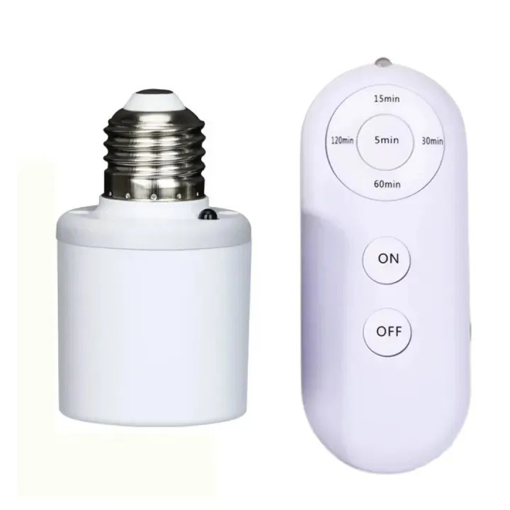 Wireless Remote Control Lamp Base Light Holder B22 (Pin) & Patch (E27)