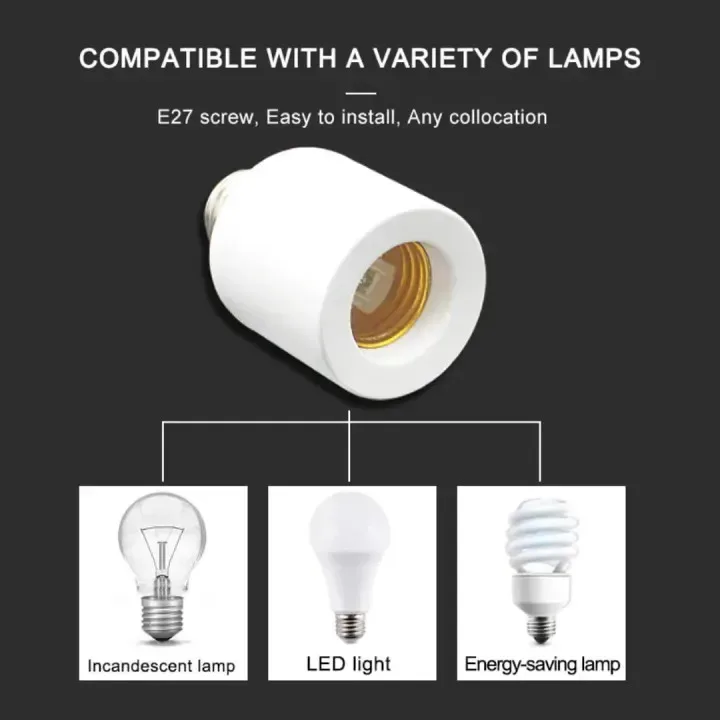 Wireless Remote Control Lamp Base Light Holder B22 (Pin) & Patch (E27) — view 3
