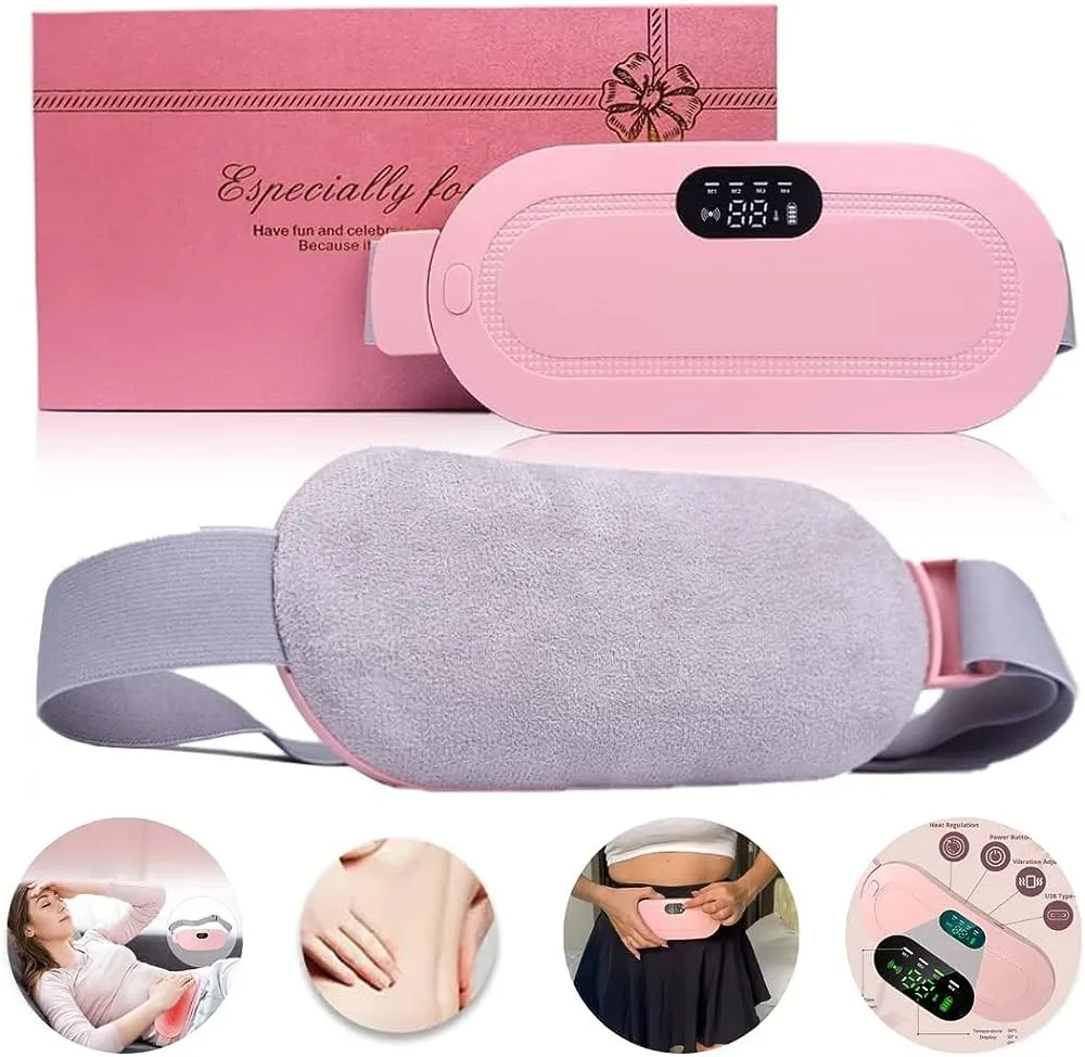 Portable Electric Menstrual Heating Pad Smart Warm Palace Relief Waist Pain Cramps Vibrating Abdominal Electric Belt — view 6