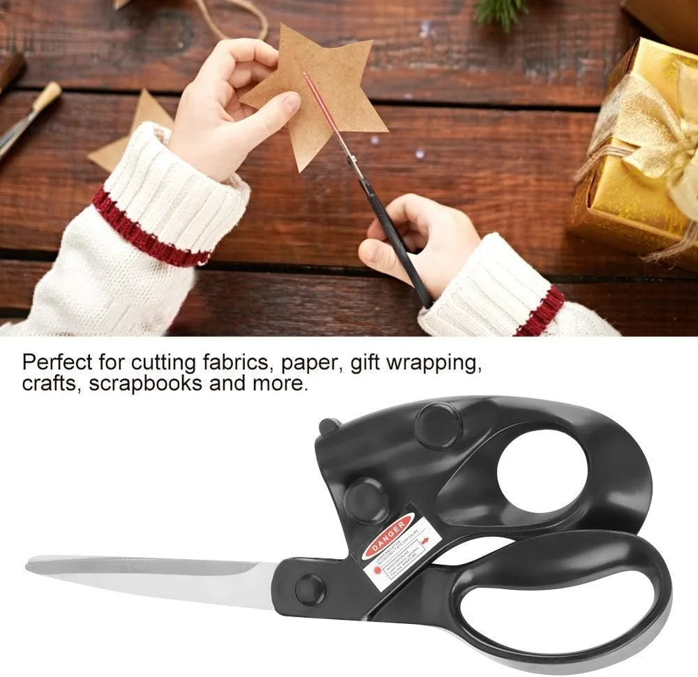 Sewing Laser Scissors, Craft Scissors with Laser Light, Laser Guided Scissors for Paper, Fabrics, Crafts Cutting — view 2