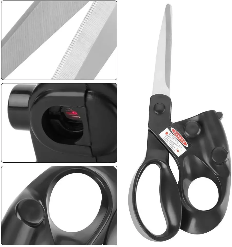 Sewing Laser Scissors, Craft Scissors with Laser Light, Laser Guided Scissors for Paper, Fabrics, Crafts Cutting — view 6