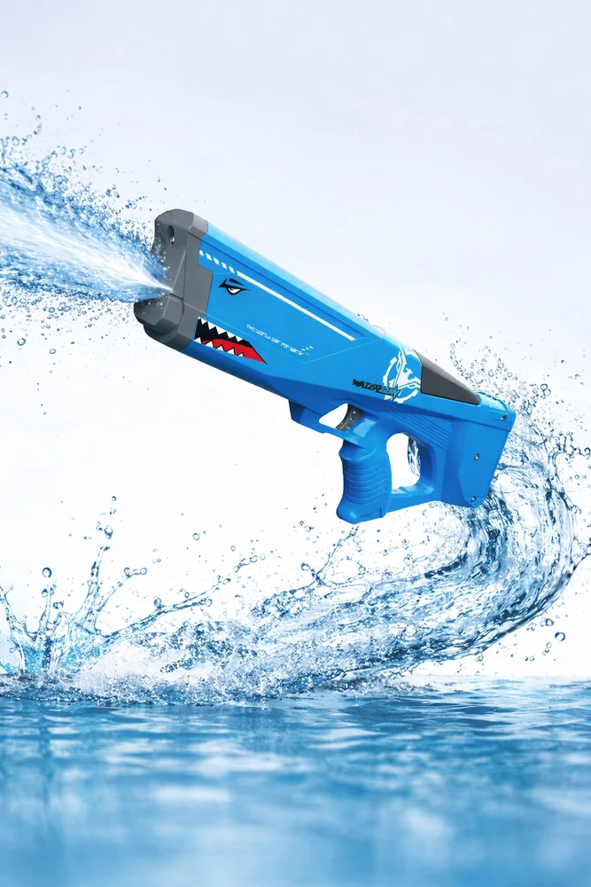 Shark Electric Water Gun - Powerful Holi Pichkari Toy for Kids & Adults — view 4