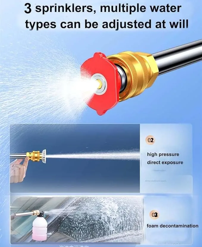 48v High Pressure Cordless Portable Bike Washer Wireless Spray Portable Water Cleaning Machine For Irrigation With Lithium Battery — view 7